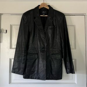 [SOLD] INC International Concepts Leather Blazer